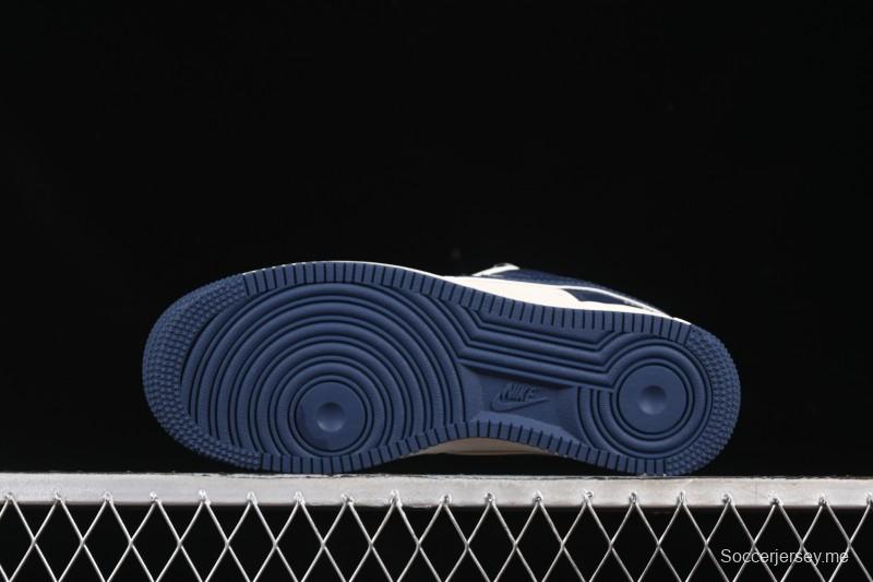 حذاء نايك اير فورس 1'07 المنخفض من نايك اير فورس 1'07 تعاون نورث فيس سنيكرز كاجوال أزرق داكن - ZH2598-318