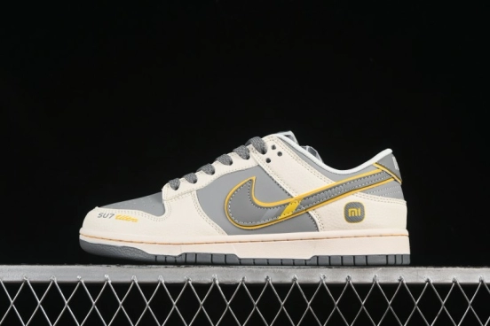 حذاء تزلج نايك SB دانك لو من نايك SB Dunk Low Xiaomi Collaboration Cambrian Gray Anniversary حذاء تزلج كاجوال منخفض الرمادي مخصص للذكرى السنوية - XX3168-202