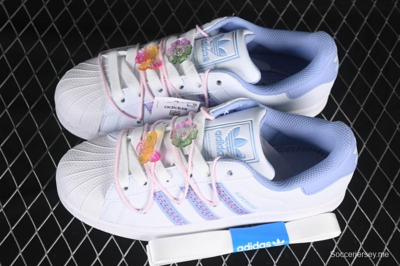 حذاء رياضي كاجوال سوبرستار II من أديداس بتصميم صدفي من الأمام - JR1332