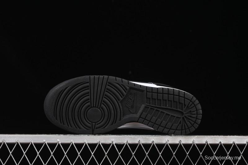 حذاء تزلج نايك SB دانك لو كلاسيك كلاسيك أسود أبيض منخفض الكاجوال - HF5441-100