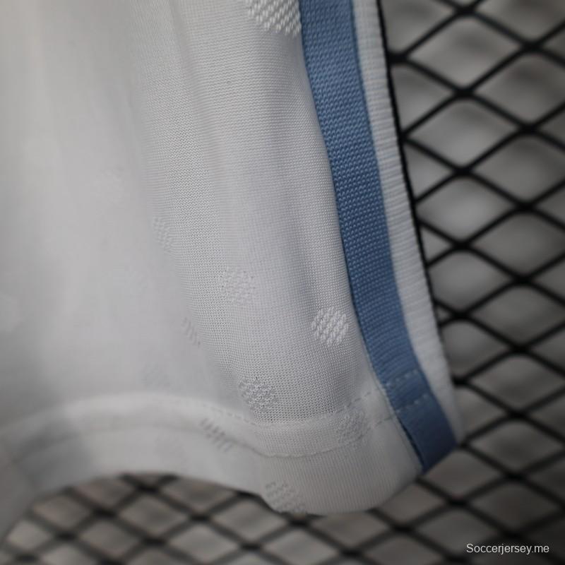 نسخة اللاعب 2025 شورت أرجنتيني أبيض قصير 2025