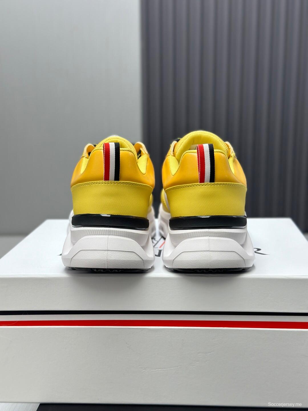 2025 Unisex Moncler Yellow Black White Cordura Gore-Tex Rubber Outdoor Running Shoes AS00390