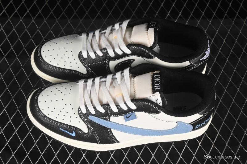 حذاء نايك ترافيس سكوت x Fragment Design x Air Jordan 1 Low OG SP AJ1 AJ1 سنيكرز كاجوال منخفض علوي - XZ5749-003