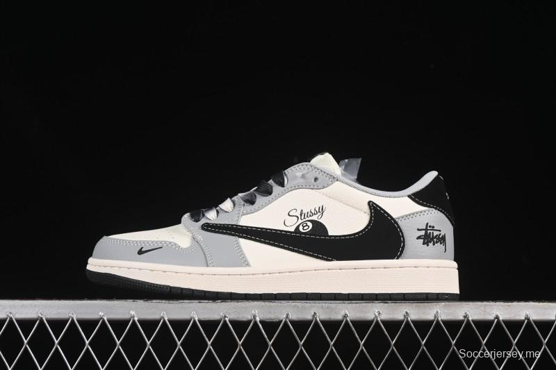 حذاء نايك ترافيس سكوت x Fragment Design x Air Jordan 1 Low OG SP AJ1 ذو الرقبة المنخفضة الكاجوال - XS7089-601