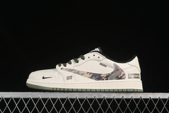 حذاء نايك ترافيس سكوت x Fragment Design x Air Jordan 1 Low OG SP AJ1 AJ1 سنيكرز كاجوال منخفض علوي - XS2024-046
