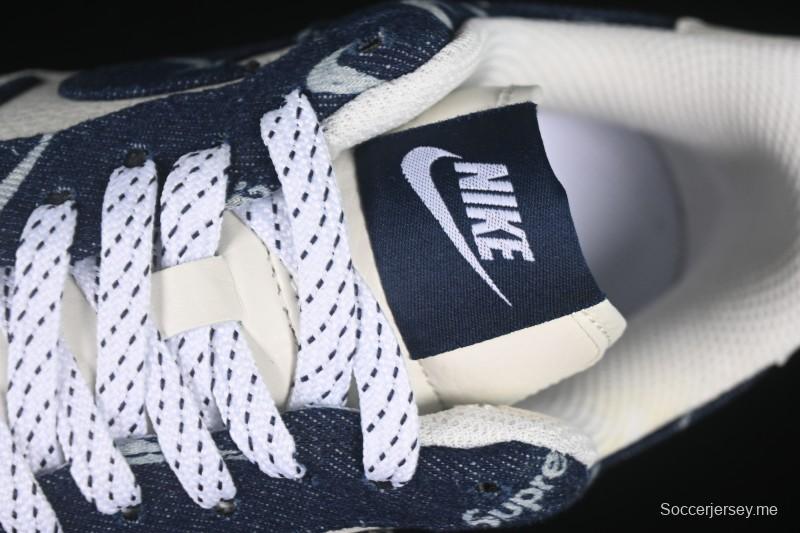 حذاء نايك اير فورس 1 '07 منخفض سوبريم سوبريم بالتعاون مع نايك بلو دينيم أبيض سووش سنيكرز كاجوال - LW9279-005