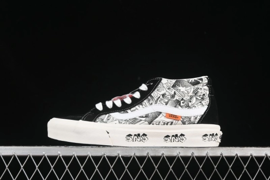 حذاء تزلج سكيت كلاسيك من فانس Sk8-Mid Classic - VN0A347UVGD