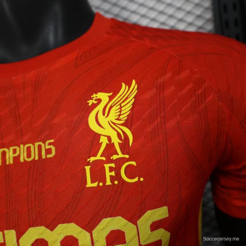 نسخة اللاعب 25/26 قميص أبطال ليفربول 20 مرة أبطال أوروبا 25/26