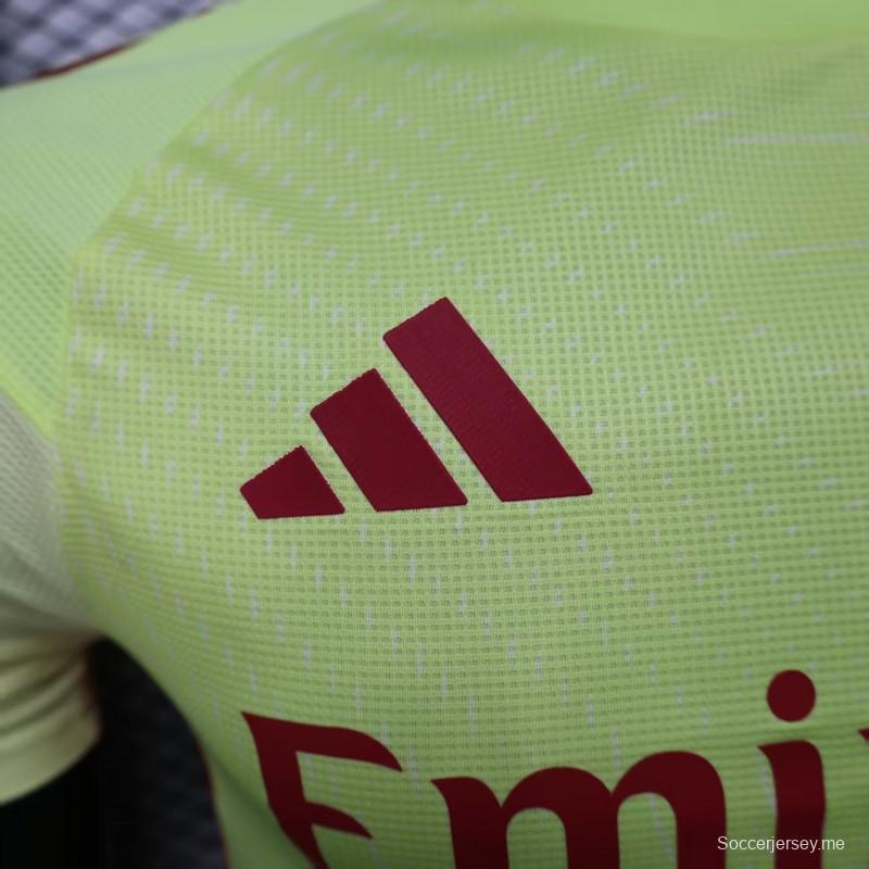 نسخة اللاعب 25/26 قميص حارس المرمى الأصفر الخاص بأرسنال 25/26