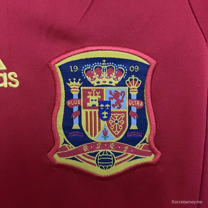 Retro 2010 Kids Spain Home Size 16-28 Jersey