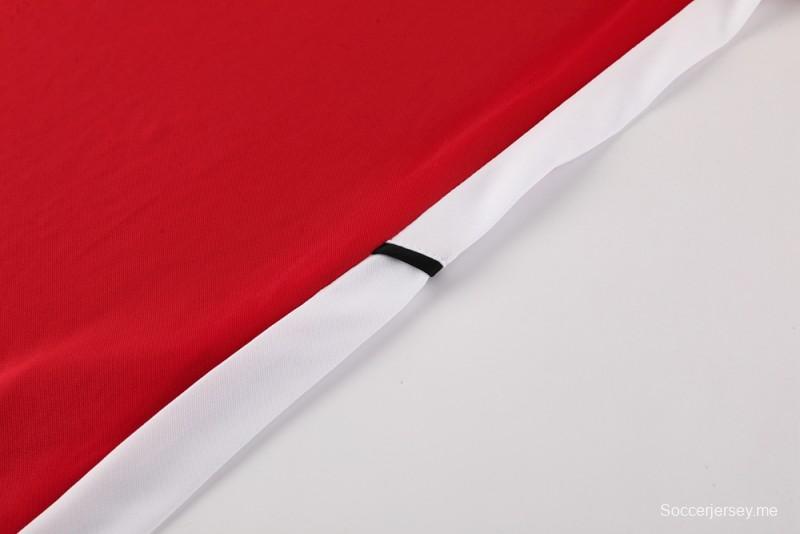 2025 قميص قصير الأكمام أحمر من NIKE 2025 + شورت قصير الأكمام