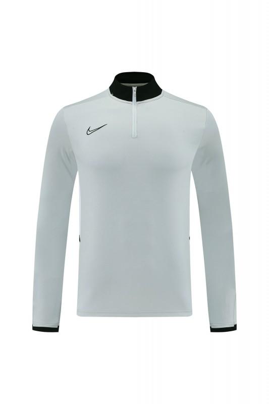 2025 Nike Grey Full Hoodie Zipper Jacket +Long Pants