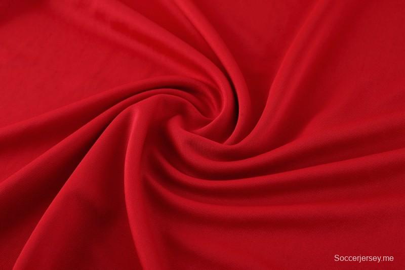 2025 قميص قصير الأكمام أحمر من NIKE 2025 + شورت قصير الأكمام