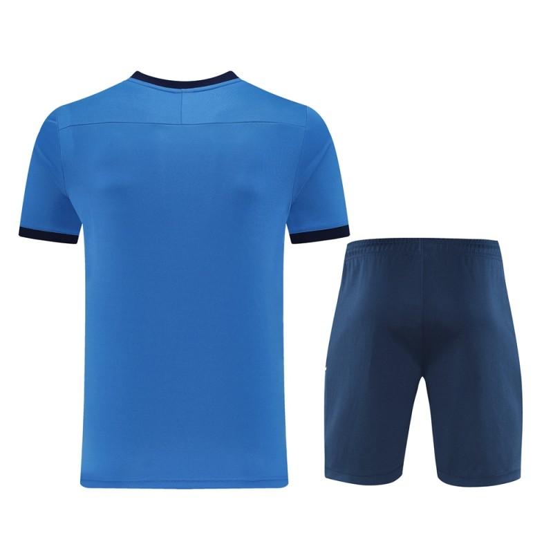 2025 Adidas Blue Short Sleeve Jersey+Shorts