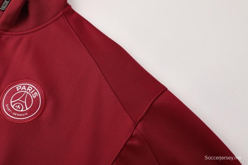 25/26 PSG Red Full Zipper Jacket +Long Pants