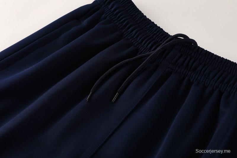 2025 Nike Blue/Black Full Hoodie Zipper Jacket +Long Pants