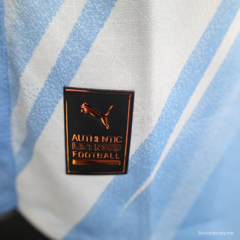 نسخة اللاعب 25/26 قميص بأكمام طويلة الأكمام لمانشستر سيتي على أرضه