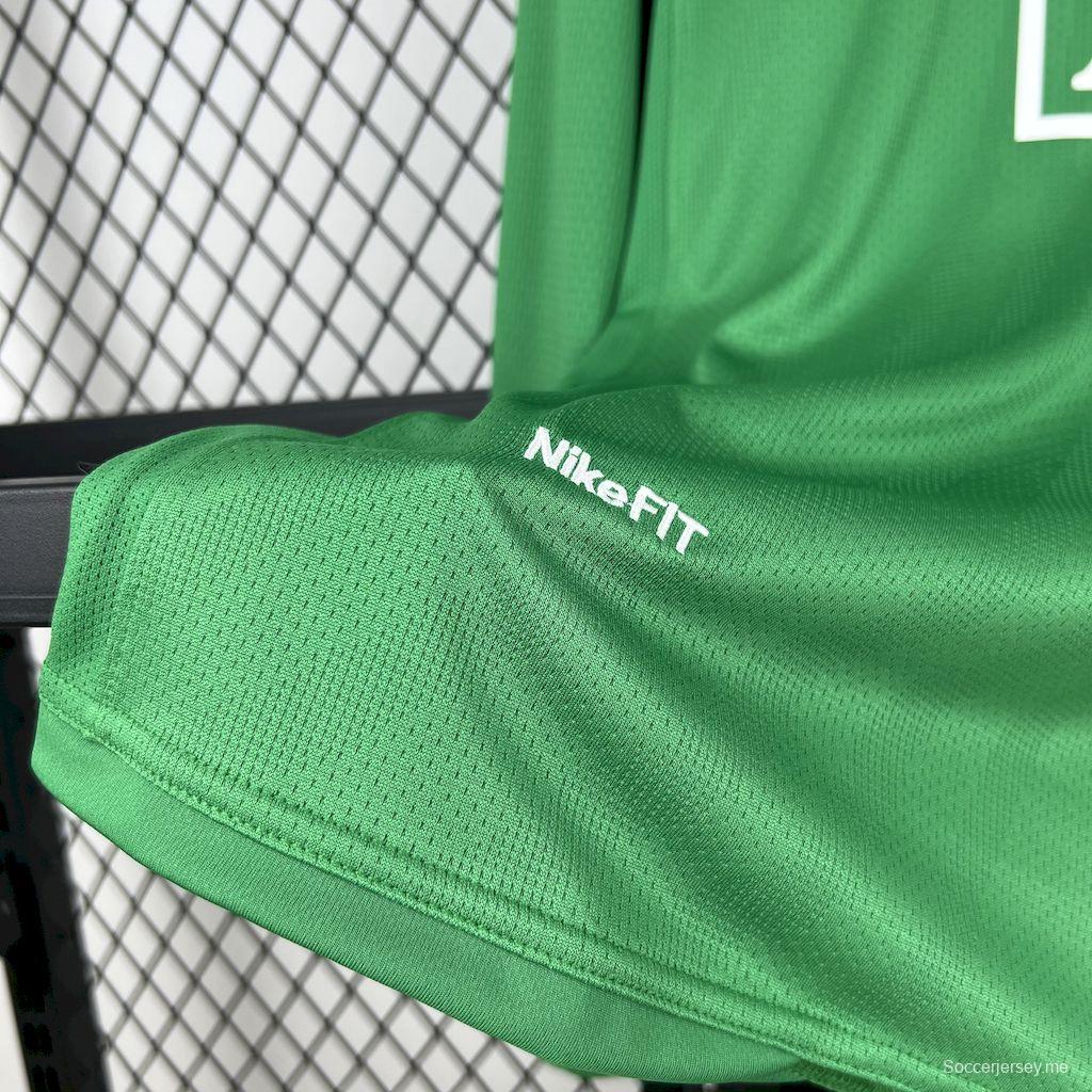 قميص بأكمام طويلة ريترو بأكمام طويلة لحارس مرمى مانشستر يونايتد الأخضر 2007/08