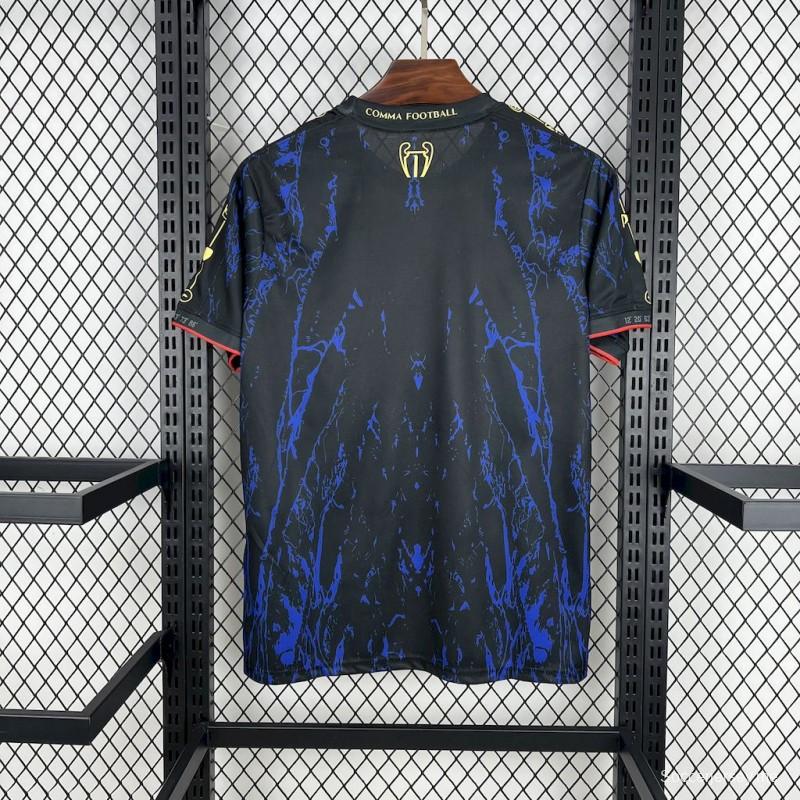 2025/26 باريس سان جيرمان (CAMPEONES DE EUROPA) قميص أحمر وأزرق