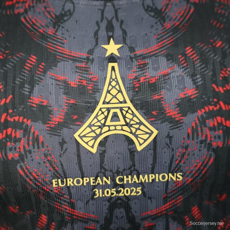 نسخة اللاعب 25/26 قميص بطل باريس سان جيرمان × كوما لكرة القدم 25/26