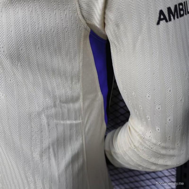 نسخة اللاعب 25/26 قميص بأكمام طويلة الأكمام من برشلونة Away 25/26