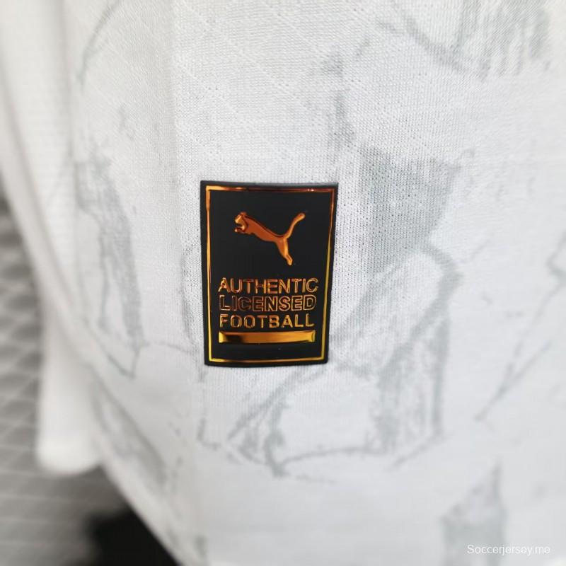 إصدار اللاعب 25/26 قميص بأكمام طويلة الأكمام لمانشستر سيتي خارج أرضه