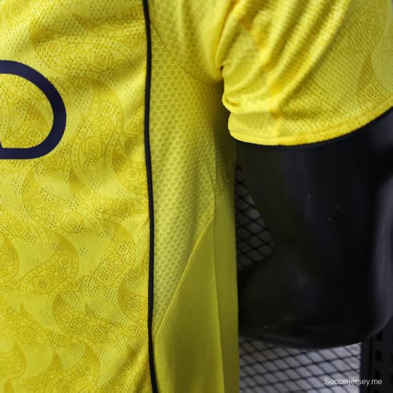 نسخة اللاعب 25/26 قميص النصر الأساسي 25/26