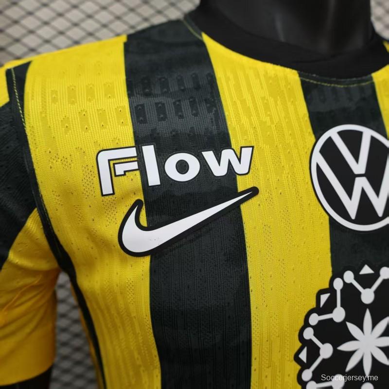 إصدار اللاعب 25/26 قميص نادي الاتحاد المنزلي