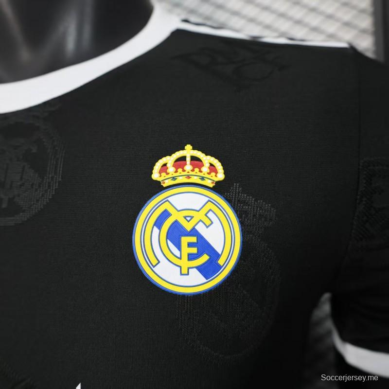إصدار اللاعب 25/26 قميص ريال مدريد الأسود الخاص 25/26 ريال مدريد الأسود الخاص