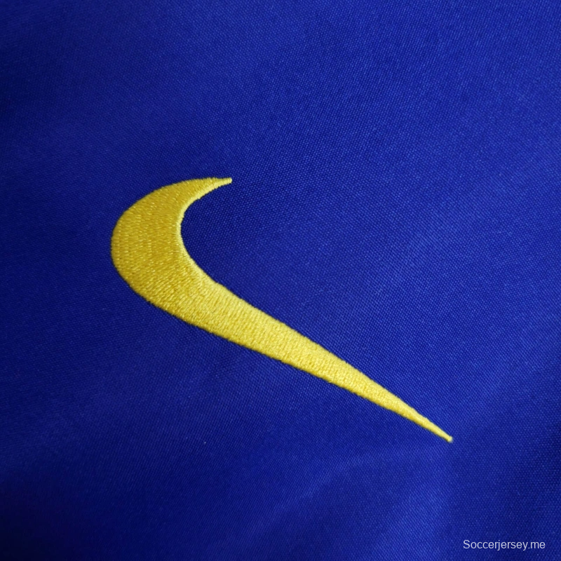 25/26 جاكيت برشلونة سترة واقية من الرياح أزرق اللون