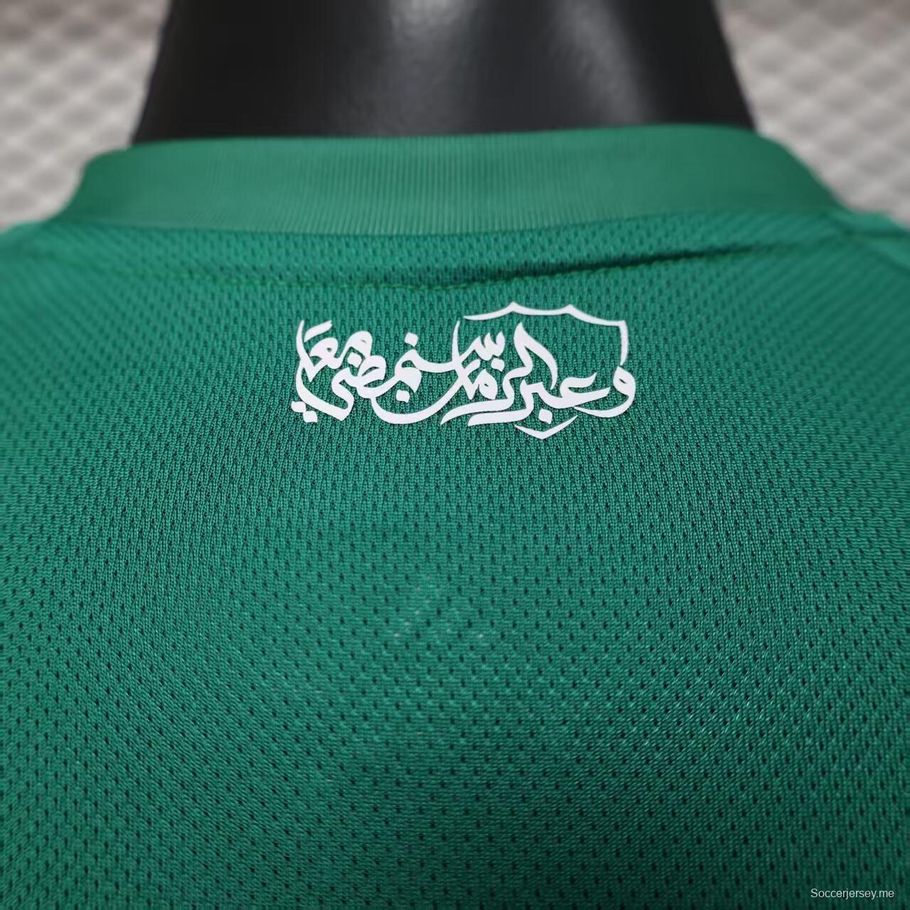 نسخة اللاعب 25/26 قميص الأهلي الأخضر خارج أرضه الأهلي 25/26