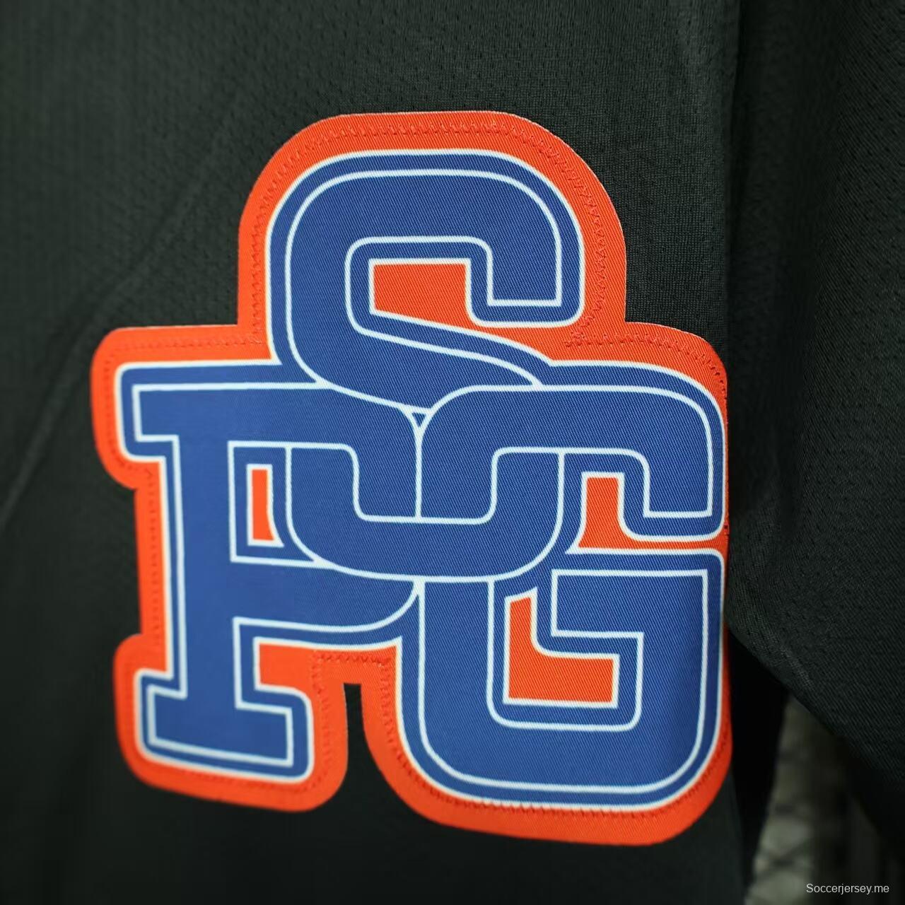 25/26 قميص بيسبول بيسبول بيسبول أسود مميز 25/26