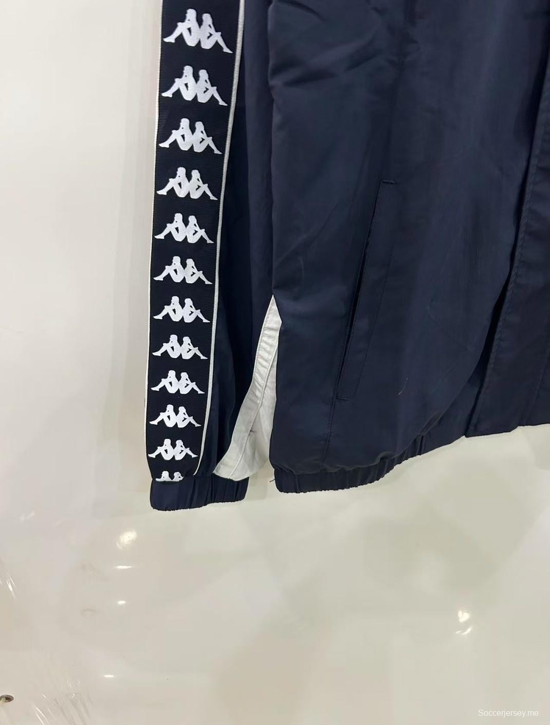 25/26 أرسنال 1967 طراز 1967 سترة واقية من الرياح أسود/أبيض