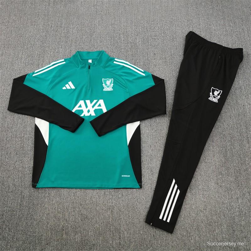25/26 Liverpool Green Half Zipper Jacket+Long Pants
