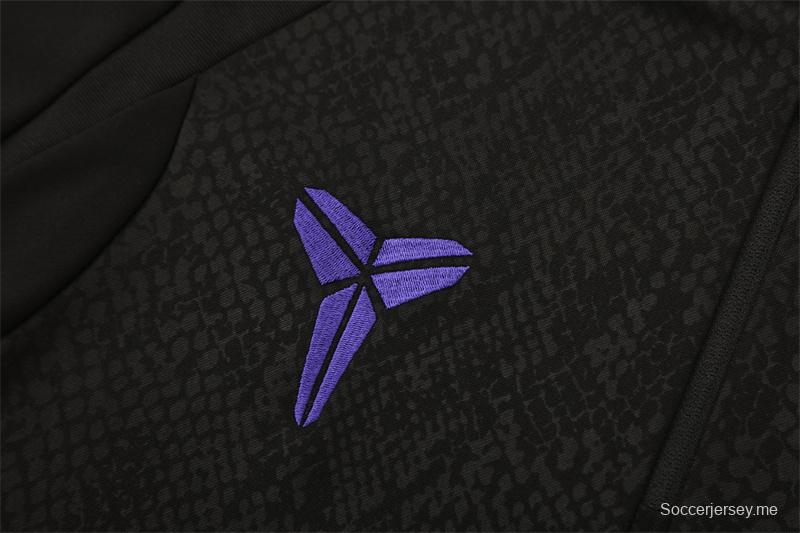 25/26 Barcelona Black Joint Edition Half Zipper Jacket+Long Pants