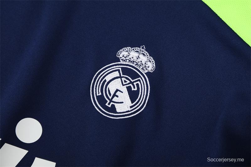 Retro 12/13 Real Madrid Royal Blue Half Zipper Jacket