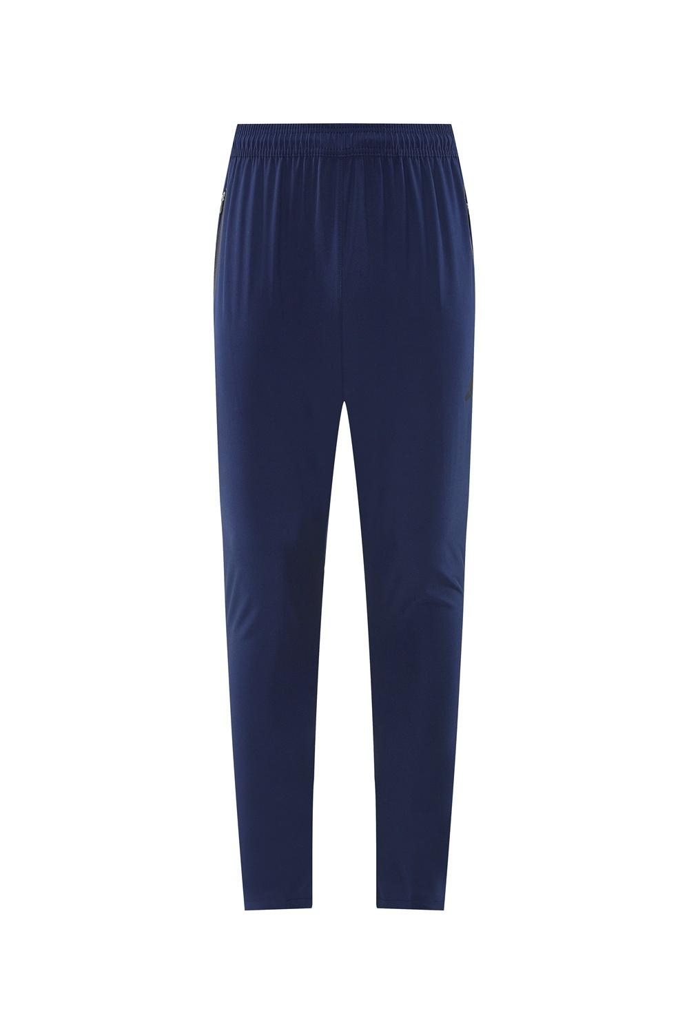 25/26 أديداس أديداس هودي أزرق داكن بجاكيت كامل بسحاب + بنطلون طويل