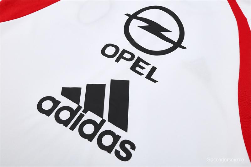 Retro 03/04 AC Milan White Half Zipper Jacket