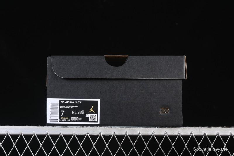 حذاء تزلج نايك اير جوردان 1 اير جوردان 1 لاو AJ1 أبيض أخضر أحمر منخفض السقف كاجوال - 553558-133