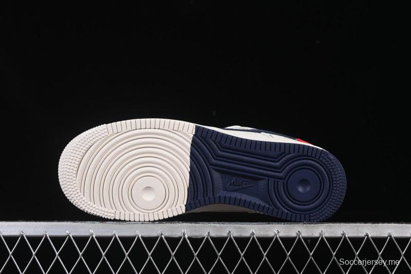 حذاء نايك اير فورس 1 '07 منخفض بطبعة LV Collaboration LV Collaboration أزرق فاتح سووش سنيكرز كاجوال - MZ9588-817