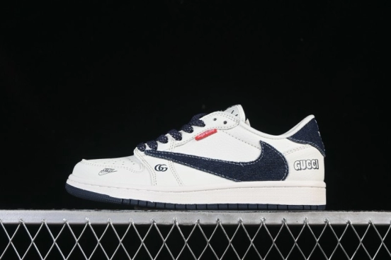 حذاء نايك ترافيس سكوت x Fragment Design x Air Jordan 1 Low OG SP AJ1 ذو الرقبة المنخفضة الكاجوال - JW1188-148