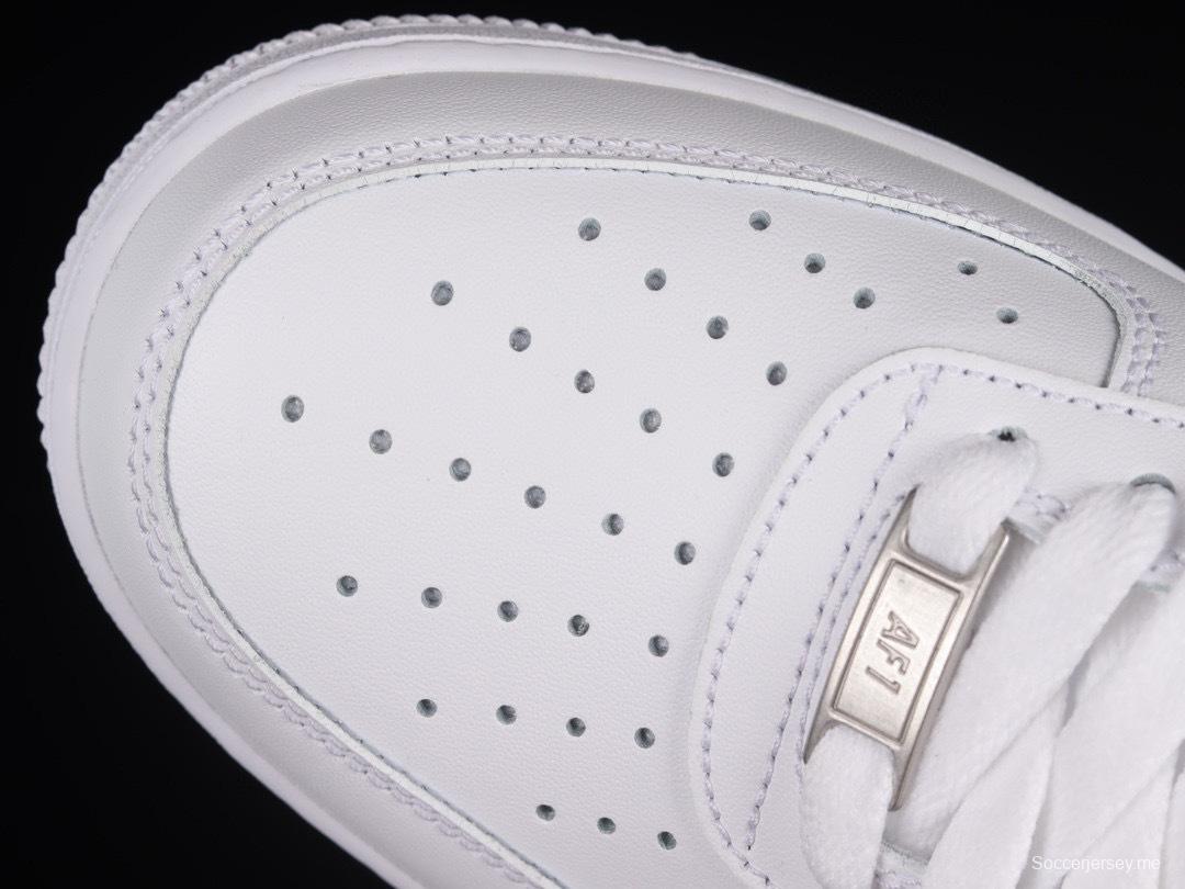 حذاء نايك اير فورس 1 '07 منخفض كلاسيكي كلاسيكي أبيض بالكامل برقبة منخفضة كاجوال - CW2288-111