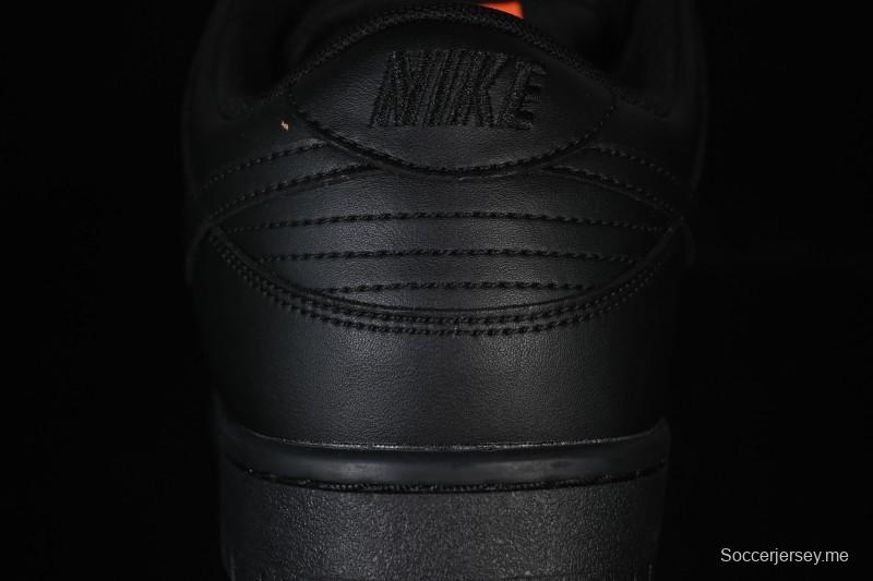 Nike SB Dunk Low Pro ISO Triple Black Skate Shoes - FJ1674-001