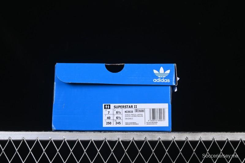 Adidas Originals Superstar II Casual Sneakers with Shell Toe Design - KI3533