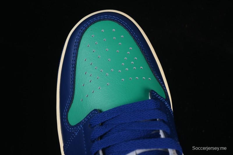 حذاء نايك اير جوردان 1 اير جوردان 1 لاو AJ1 بلون أزرق أخضر منخفض التزلج كاجوال - 553558-147