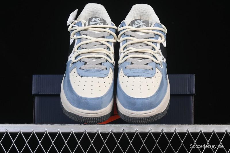 حذاء نايك اير فورس 1'07 منخفض عصر التشققات حذاء رياضي كاجوال مرسوم باليد - KS6896-555