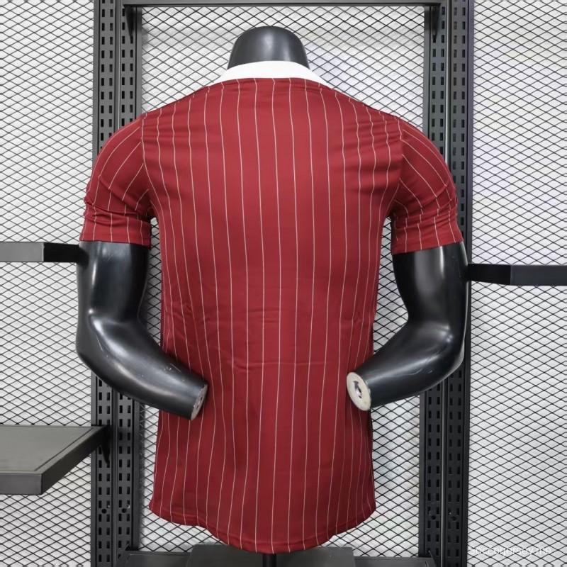 Player Version 25/26 Ajax Wine Adidas Original Casual Jersey