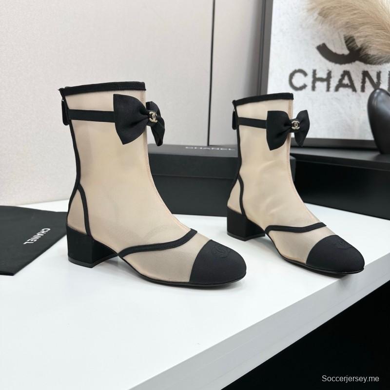 Chanel Classic Bow Ankle Boots - LY00