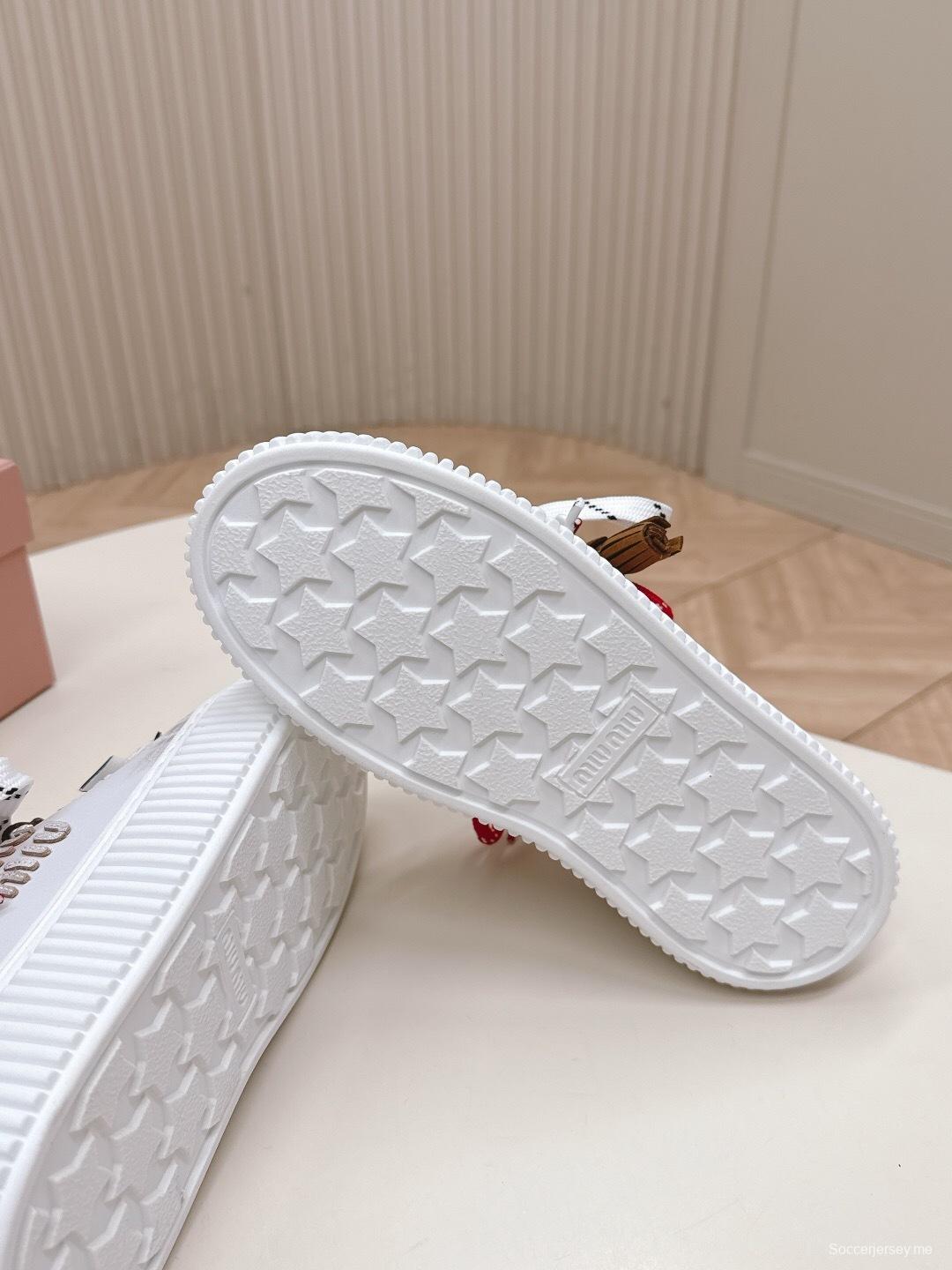 Miu Miu 3D Embroidered Platform Casual Shoes - LY00320/LY00340