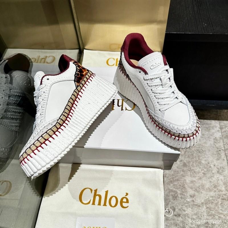 Chloe 2025/SS Hand-Stitched Mark Line Casual Shoes - LY00350